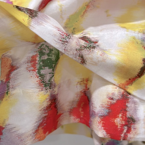 Ann Taylor Pleated Silk Blend Mini Skirt, Size 18 - Picture 4 of 11